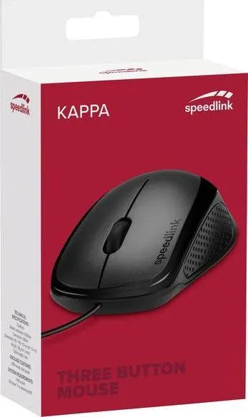 Maus Speedlink KAPPA, me kabllo, USB, i zi - 2