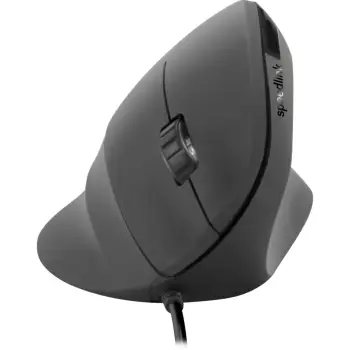 Maus Speedlink PIAVO, Dizajn vertikal, Optik, USB Type-A, 2400 DPI, Ngjyrë e zezë
