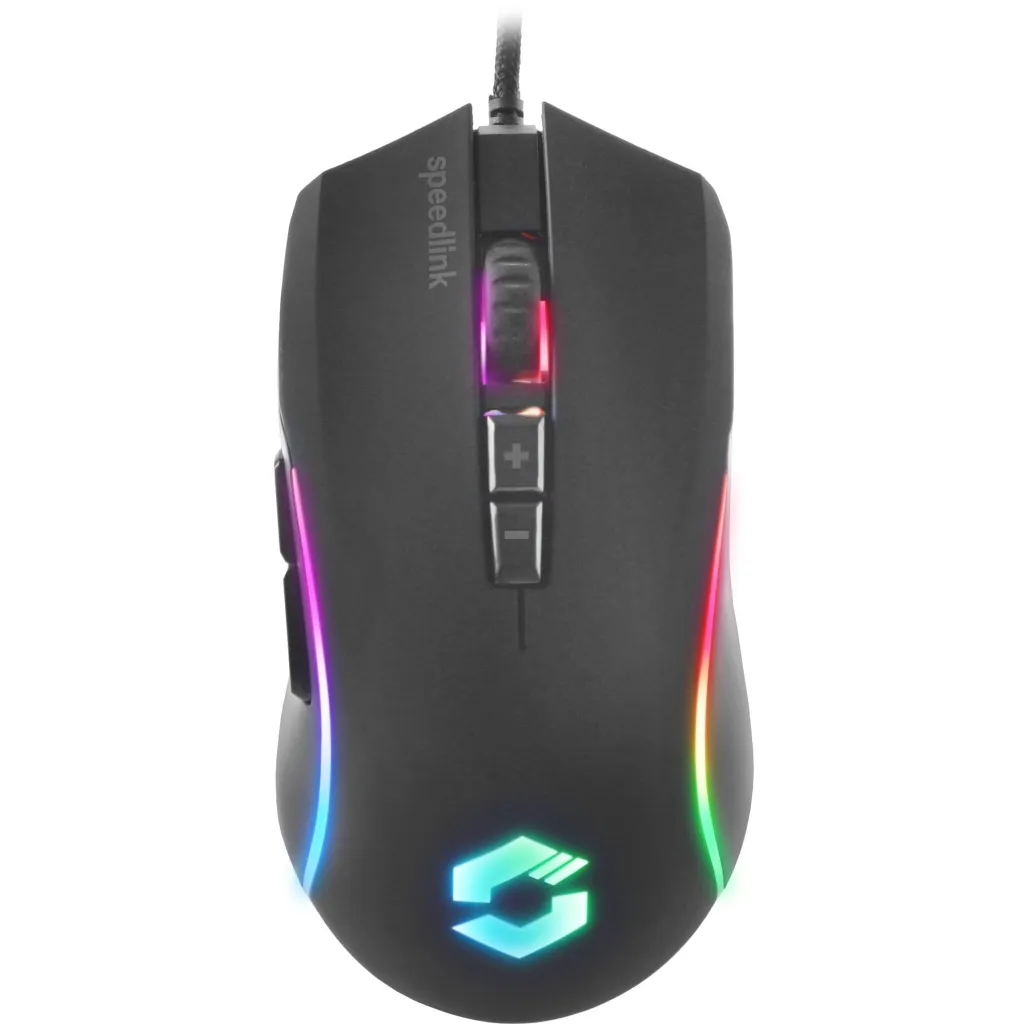 Maus Speedlink SL-680022-RRBK, 6400 DPI, USB, i zi, RGB - 1