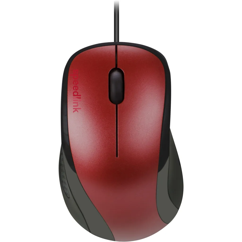 Maus Speedlink SL-610011-RD, Optik, USB Type-A, 1000 DPI, Zi, Kuq - 1