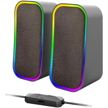 Bokse Speedlink TOKEN RGB, 2.0 kanale, Wired & Wireless, 6 W, Ngjyrë e zezë