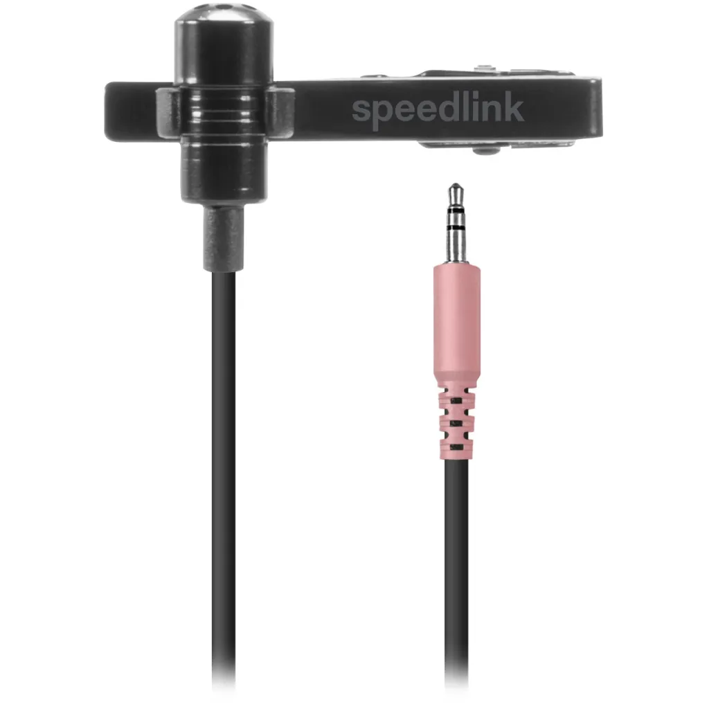Mikrofon Speedlink SPES me kapëse, i zi - 1