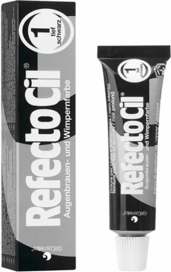 Ngjyrë për vetulla dhe qerpikë Refectocil 1 Pure Black për femra, 15ml