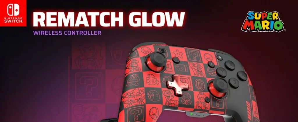 Kontroller PDP Rematch Glow in the Dark, wireless, shumëngjyrësh - 15