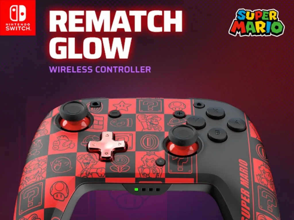 Kontroller PDP Rematch Glow in the Dark, wireless, shumëngjyrësh - 6