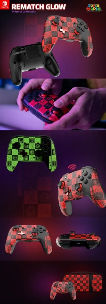 Kontroller PDP Rematch Glow in the Dark, wireless, shumëngjyrësh - 7