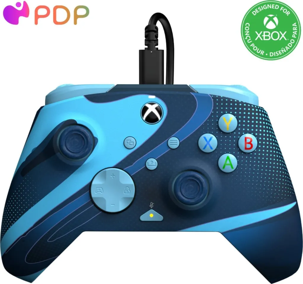 Kontroller PDP XS Rematch, me kabllo, i kaltër - 2