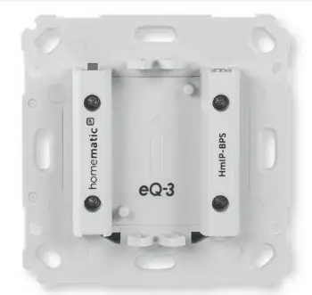 Pajisje furnizimi me energji eQ-3 Homematic IP për ndërprerës, e bardhë