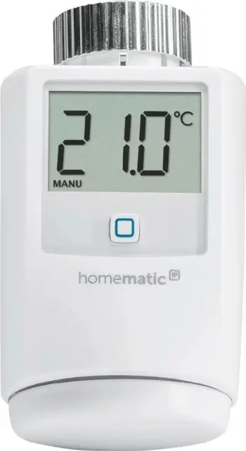 Termostat radiatori HomeMatic IP, ekran digjital, me bateri, i bardhë