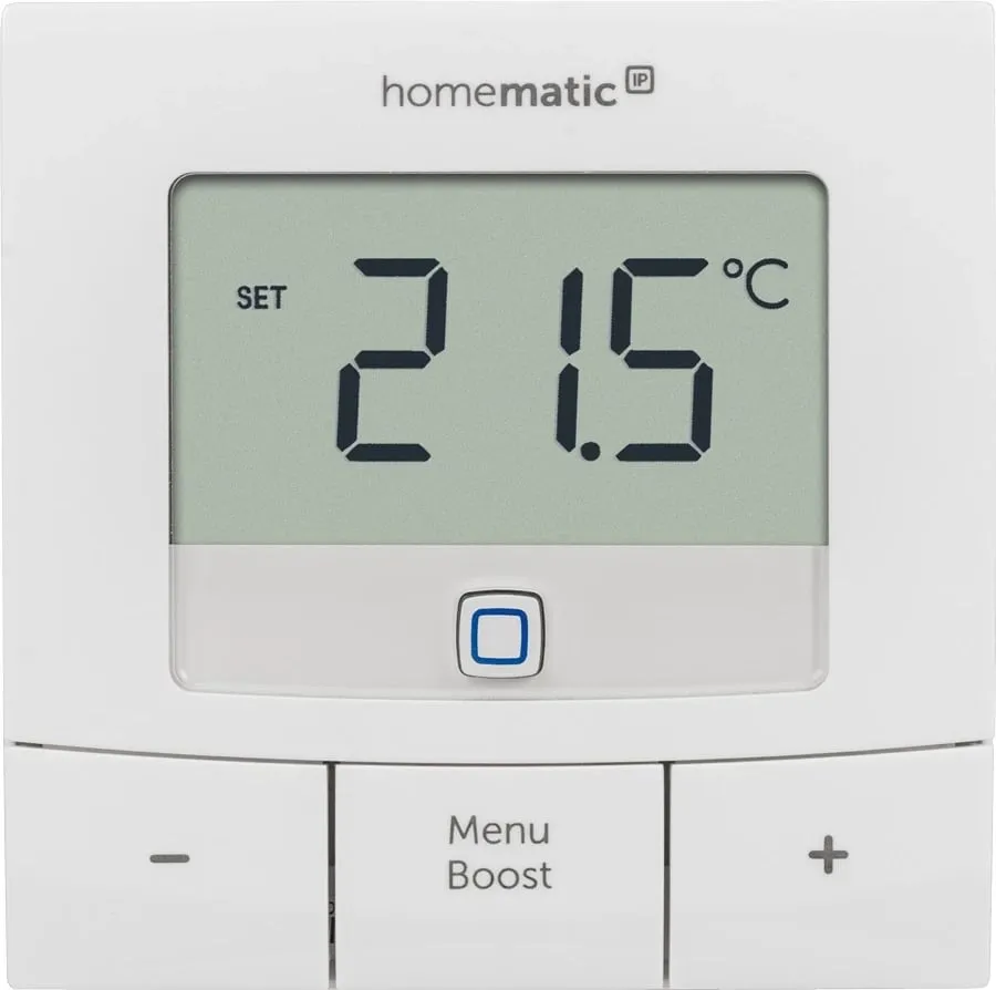 Termostat muri HomeMatic IP HmIP-WTH-B, wireless, me ekran, i bardhë - 1