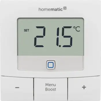 Termostat muri HomeMatic IP HmIP-WTH-B, wireless, me ekran, i bardhë