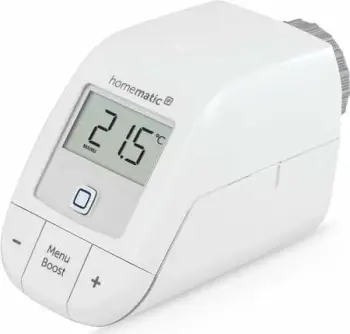 Termostat radiatorik HomeMatic IP basic, pa tela, ekran digjital, i bardhë