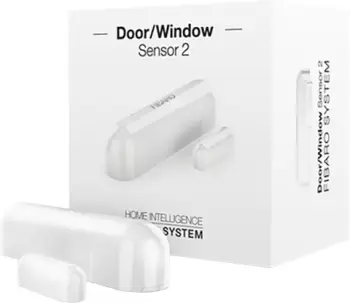 Senzor me bateri Fibaro për dyer dhe dritare, Z-Wave Plus, bardhë