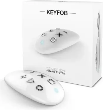 Telekomandë smart home, FIBARO, KeyFob FGKF-601, 6 butona, e bardhë