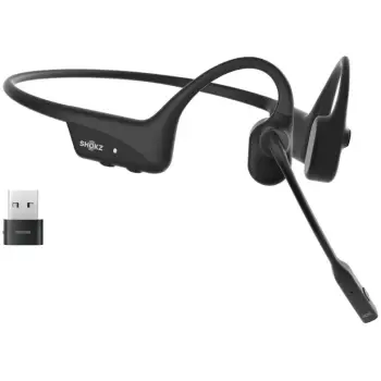 Kufje SHOKZ OpenComm2 UC 2025 Upgrade, Bluetooth, Wireless, Mikrofon Boom, E zezë