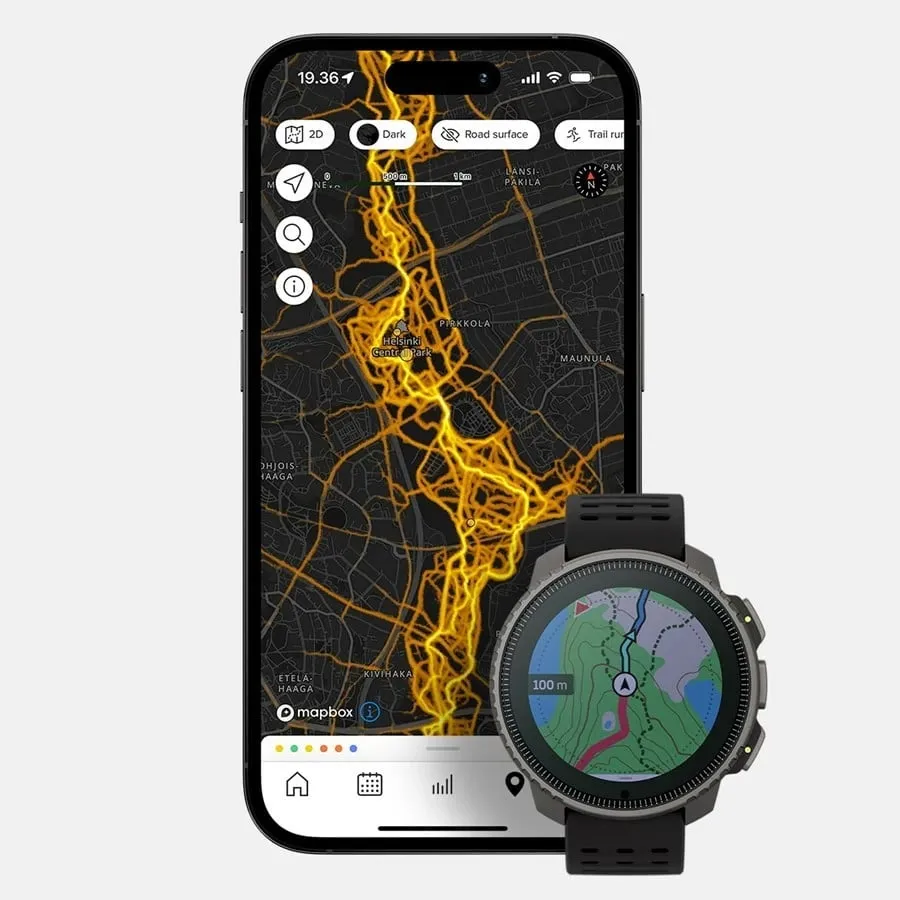 Smartwatch Suunto SS050858000, 1.4", Titanium, GPS, Zi - 5