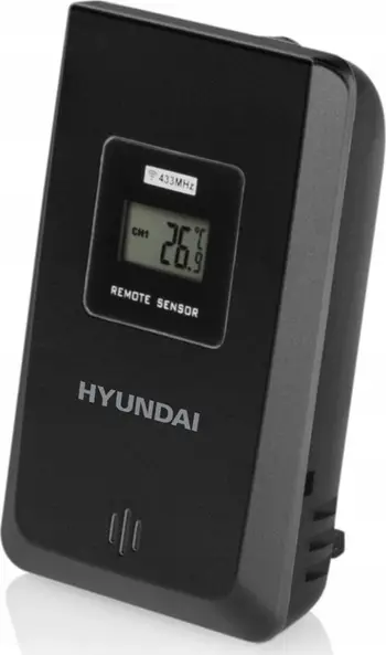 Senzor i jashtëm moti Hyundai WSSENZOR1070, për stacion moti WS 1070, me ekran LCD, i bardhë