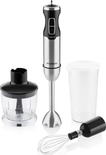 Blender dore Hyundai HB1000, 1000W, set 3 në 1, i bardhë