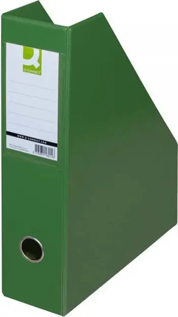 Kontejner Q-Connect për katalogë A4/ 76, 76 x 317 x 250 mm, i gjelbër