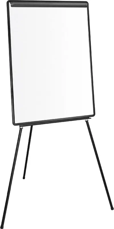 Tabelë me tre këmbë Flipchart Q, 70 x 100 cm, e bardhë / e zezë - 1