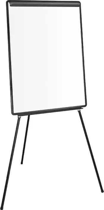 Tabelë me tre këmbë Flipchart Q, 70 x 100 cm, e bardhë / e zezë