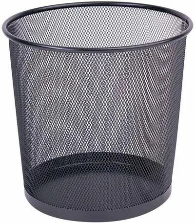Shportë mbeturinash Q-Connect (KF00873), 12 L, e zezë - 1