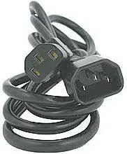 Kabllo elektrike Logo, 230V, C13-C14, 3m, e zezë