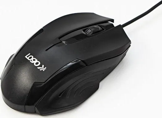 Maus Logo Shape, me kabllo, USB, i zi - 1