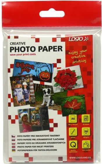 Letër fotografike Logo për printer, A6