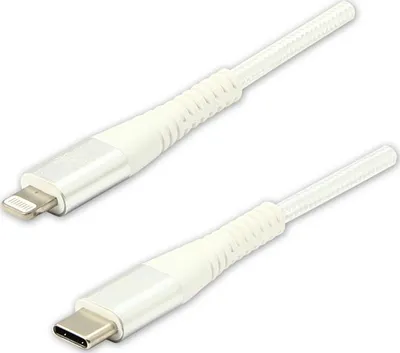 Kabllo USB Logo USB C në Lightning, 2m, 5V 3A, e bardhë - 1