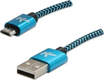 Kabllo USB Logo USB A në microUSB, 1 m, e kaltër