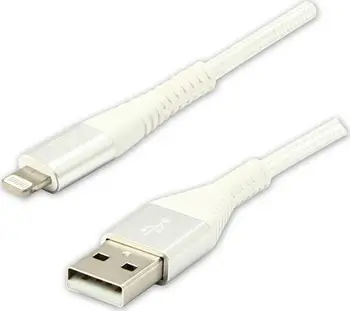 Kabllo USB Logo USB A në Lightning, 1 m, e bardhë