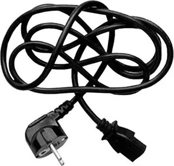 Kabllo rryme Logo 230V, CEE7 në C13, 2m, e zezë