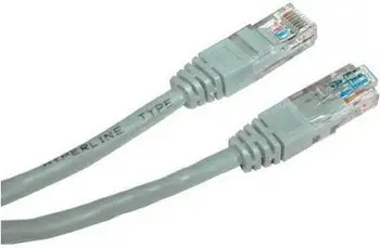 Kabllo rrjeti Logo RJ-45/RJ-45 Cat.5e, 3m, gri