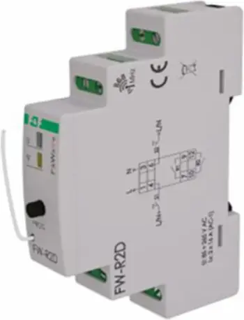 Rele elektrike bistabile F&F FW-R2D, 85-265V AC/DC, gri
