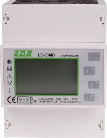 Matës elektrik 3-fazor F&F me ekran LCD 100A LE-03MB