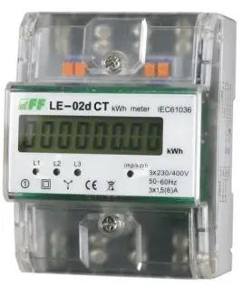 Matës energjie trefazor LCD F & F, 5 A