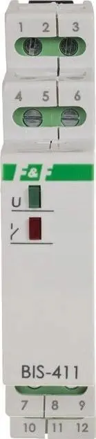 Relé bistabile F&amp;F BIS-411-1R1Z, për automatizim ndriçimi, montim në shinë DIN, e bardhë