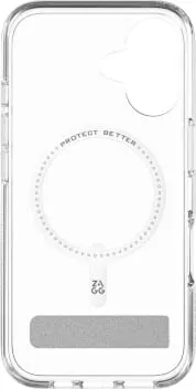 Mbështjellës Zagg Crystal Palace Snap Kickstand për iPhone 16, Transparent - 2