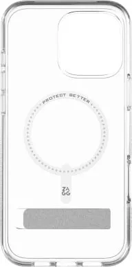 Mbështjellës Zagg Crystal Palace Snap Kickstand MagSafe për iPhone 16 Pro Max, Transparent - 2