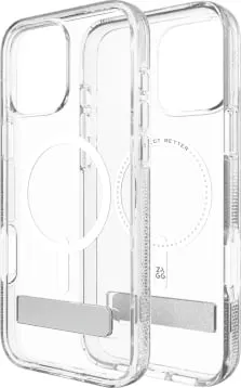 Mbështjellës Zagg Crystal Palace Snap Kickstand MagSafe për iPhone 16 Pro Max, Transparent - 3