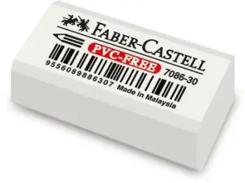 Gomë Faber-Castell 188730, e bardhë, PVC-Free