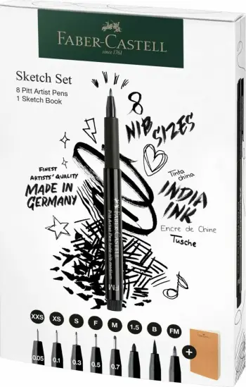Set lapsash Faber-Castell 267102, 8 copë, ngjyrë e zezë