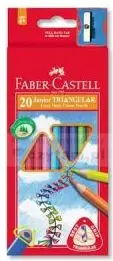 Lapsa me ngjyra Faber-Castell Junior Grip, 20 ngjyra