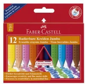 Set ngjyra qiri Faber-Castell Triangular Jumbo, 12 ngjyra