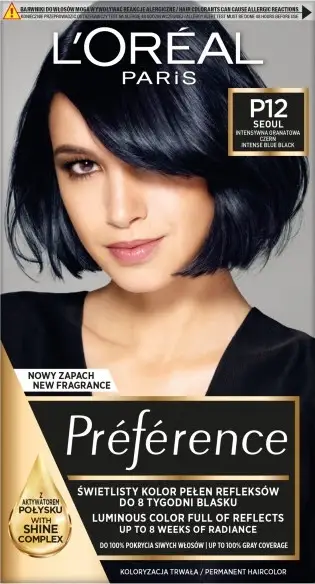 Ngjyrë për flokë L'Oreal Paris Feria Preference Navy Pearl Black Nr. P12