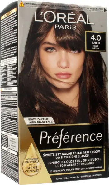 Ngjyrë për flokë L’Oreal Paris Preference 4.0 Tahiti Brown, kafe