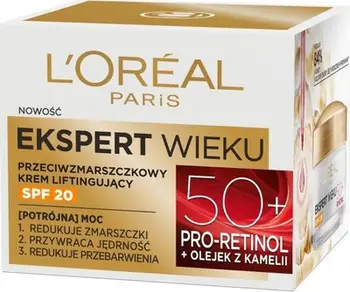 Krem dite L’Oreal Paris Age Expert 50+, antirrudhë, SPF 20, 50ml