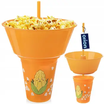 Gotë me tas kokoshkash për mbrëmje filmash, plastike, shumëngjyrëshe