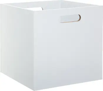 Kuti druri për ruajtje 5five BOX with handles, 31x31 cm, MDF, e bardhë